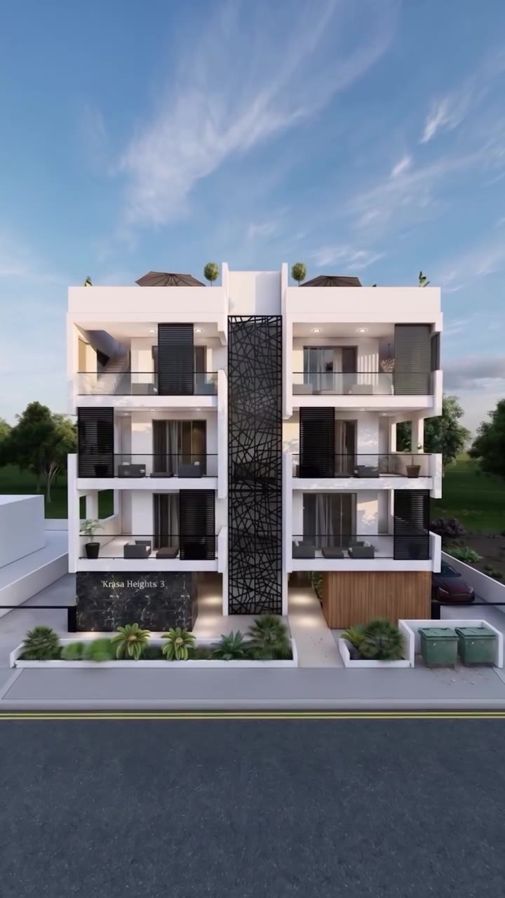 Το ίδιο κτίριο ολοκληρωμένο, δημιουργημένο με AI